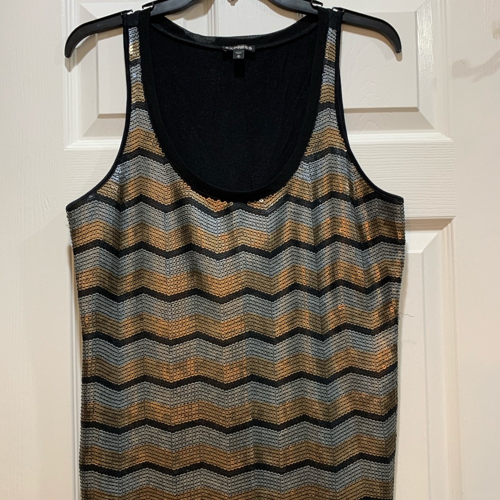 Express Sequin Tank Top